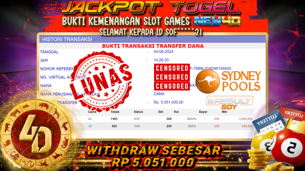 ney4d jackpot togel sydney pools today